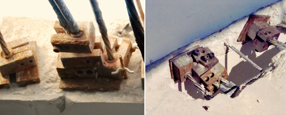 Bundled cables secured using single cable lock-off anchor that are stacked together